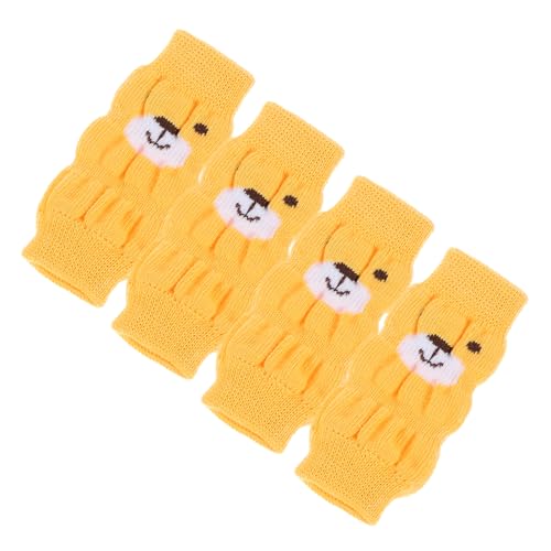 HOLIDYOYO 4Stücke Rutsch Hundesocken Für Kleine wasserdichte Langlebige Pfotenschutz Strümpfe Für Drinnen Und Draußen Für Und Partys von HOLIDYOYO