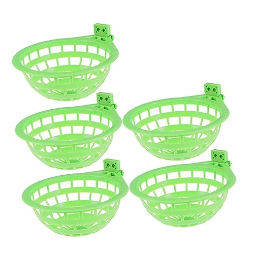 HOLIDYOYO 5 Stück Teiliges Kunststoff Vogelnest für Papageien Grünes Durchlöchertes Ruheplatz für Vögel Sicher und Langlebig für Tierbedarf und Züchter von HOLIDYOYO