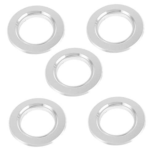 HOLIDYOYO 5Er-Box Anti- für Zuchtbox Ratte Kardinal Papageiennest-Beißschutzring Schläger Futterspender Anti-Biss-Ring für Papageiennester Zuchtkoffer Anti-Biss-Ring Eisen Silver von HOLIDYOYO