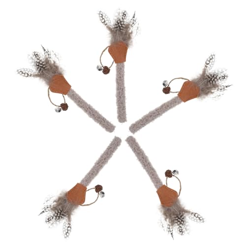 HOLIDYOYO 5Stücke Katzen Molar Spielzeugset Kauspielzeug Für Katzen Zur Zahnreinigung Und Beschäftigung Für Spielerische Aktivitäten HOLIDYOYO 5Stücke Katzen Molar Spielzeugset Kauspielzeug Für Katzen Zur Zahnreinigung Und Beschäftigung Für Spielerische Aktivitäten von HOLIDYOYO