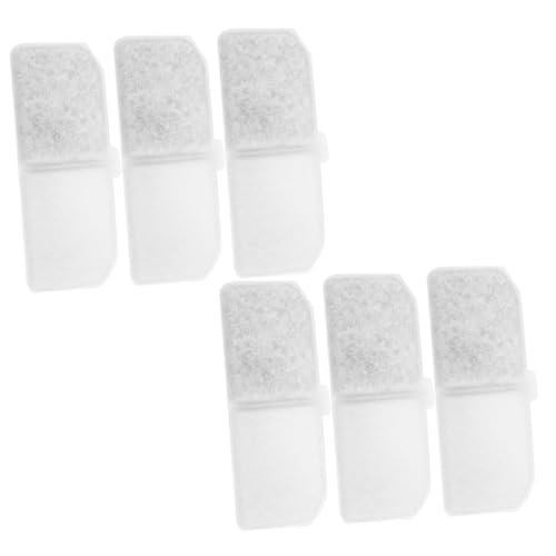 HOLIDYOYO 6 Stück Aktivkohlefilter Ersatzfilter für Haustier Trinkbrunnen Wasserspender Katzenbrunnen Schaumstofffilter mit Dreischichtigem Filtersystem für Sauberes Frisches Wasser HOLIDYOYO 6 Stück Aktivkohlefilter Ersatzfilter für Haustier Trinkbrunnen Wasserspender Katzenbrunnen Schaumstofffilter mit Dreischichtigem Filtersystem für Sauberes Frisches Wasser von HOLIDYOYO