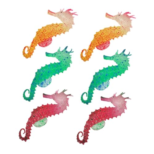 HOLIDYOYO 6 Stück Teiliges Leuchtendes Schwimmende Aquarium Deko Langlebige Fluoreszierende Unterwasserfiguren für Fischbecken und Büro Energieeffiziente Gestaltung von HOLIDYOYO