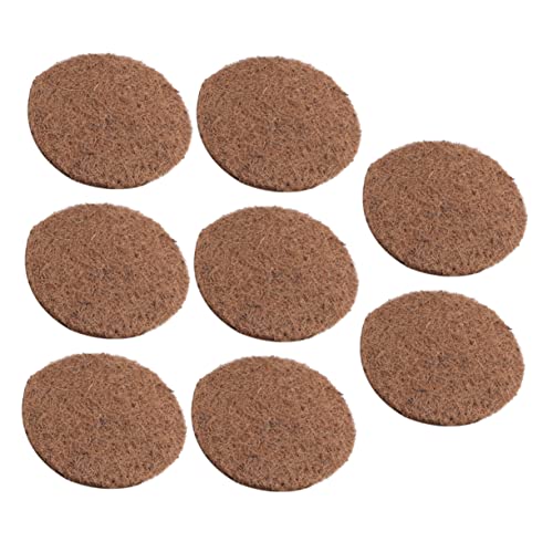 HOLIDYOYO 8 Stück Tauben-Waste giteer Safe die Critters Naturfarbenes Taubennest Vogelnestmatte Vogelnestpfad Pads Haustier Nest PAD Nistpolster Nestunterlage für Vögel Tauben-Ei-Matte Kokos von HOLIDYOYO