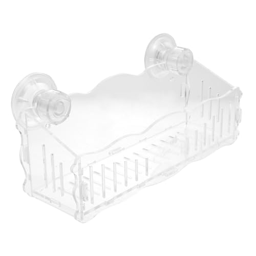 HOLIDYOYO Acryl Wasserpflanzentopf mit Großem Saugnapf Umweltfreundlich Leichter Aquarium Pflanzenhalter für Fischbecken Vertikale Dekoration und Sauerstoffsteigerung im Wassertank von HOLIDYOYO