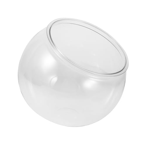 HOLIDYOYO Aquarium Fischglas Aus Kunststoff Hydroponik-pflanzgefäß Aus Kunststoff Terrarienschalen Kleiner Fischtank Aquarienschale Großes Fischglas Fischglas-Terrarium Transparent Plastik von HOLIDYOYO