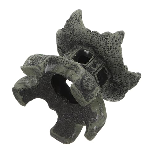 HOLIDYOYO Aquariumdekoration Aquarium-Blasen-Aquarium Aquariumstaubsauger Fisch Dekoration fangen Höhle für Fische Luft Mini House Accessory Pagode Statue Modell eines Gartenpavillons Harz von HOLIDYOYO