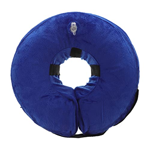 HOLIDYOYO Aufblasbarer Hundekragen Für Katzen Verstellbare Halskrause Für Postoperative Genesung Leckschutz Für Kleine Mittlere Und Große Runder von HOLIDYOYO