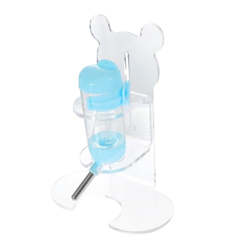 HOLIDYOYO Auslaufsicherer Trinkflaschenhalter für Kleintiere mit Acrylständer Teiliges für Hamster Kaninchen Welpen und Kleine Haustiere Transparenter Wasserspender mit Großer Kapazität von HOLIDYOYO