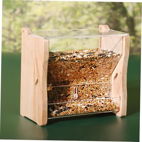 HOLIDYOYO Automatischer Futterspender Hühner Futterbox Futterbehälter für Papageien Vögel Kleine Haustiere mit Rampen Design Langlebig Praktisch von HOLIDYOYO