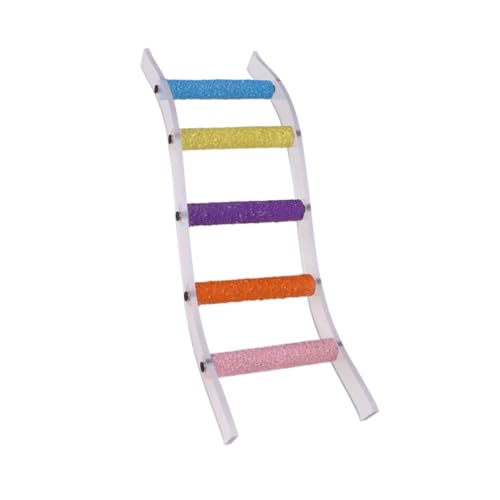 HOLIDYOYO Bunte Kunststoff kletterleiter für Kleintiere Robustes Pflegeleichtes für Hamster Papageien und Kleine Haustiere Vielseitige Kletter Ruheplattform Sicheres Zubehör für von HOLIDYOYO