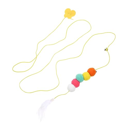 HOLIDYOYO Cat Swing Teasing Toy Interactive Elastic Hanging Flirting Plaything for Cats Durable Material for Exercise and Relief HOLIDYOYO Cat Swing Teasing Toy Interactive Elastic Hanging Flirting Plaything for Cats Durable Material for Exercise and Relief von HOLIDYOYO