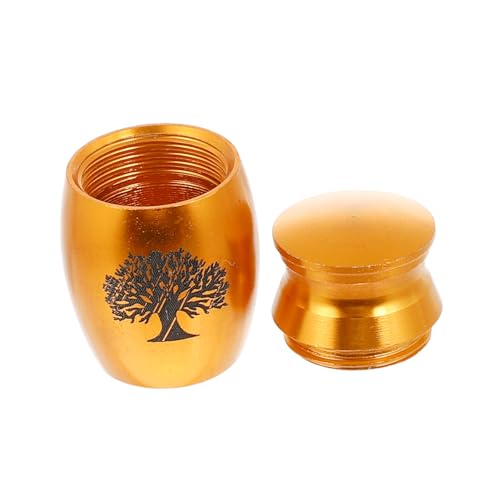 HOLIDYOYO Edelstahl Tierurne Lebensbaum Design Cremation Aufbewahrungsbox für Haustier Asche Kleine Urne Katze Hund Andenken Dekoration Wohnzimmer Schlafzimmer von HOLIDYOYO