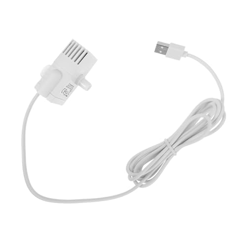 HOLIDYOYO Einstellbare Wasserpumpe für Haustier Trinkbrunnen Leise USB Betrieben Langlebig und Vielseitig Ersatzpumpe für Katzenbrunnen und Aquarien Installieren Wassersparend und von HOLIDYOYO
