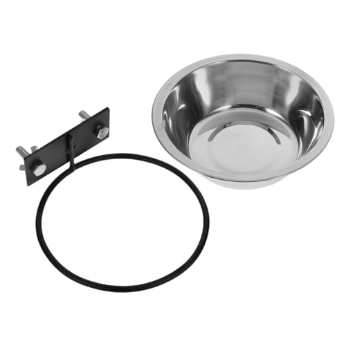 HOLIDYOYO Erhöhter Wandmontierter Hundenapf aus Edelstahl Wandhängende Fressnäpfe für Hunde und Katzen Ergonomische Napferhöhung zur Entlastung von Hals und Verdauung Platzsparende von HOLIDYOYO