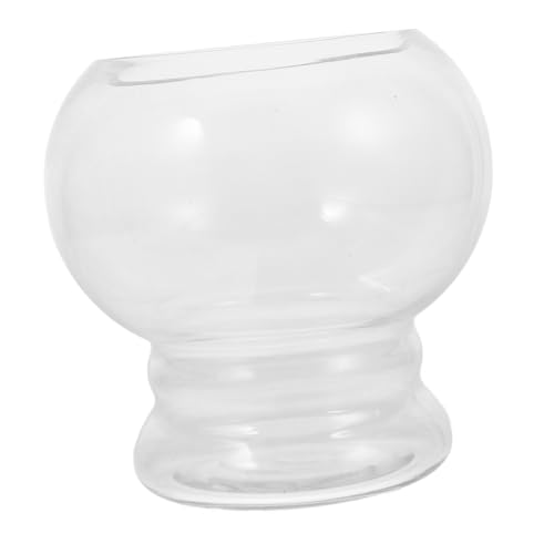 HOLIDYOYO Fischbehälter Heimdekoration Mini Aquarium Rundes Goldfischglas Tischfischglas Rundes Fischglas Fischschalen Für Tafelaufsätze Kleines Fischglas Durchsichtiges von HOLIDYOYO