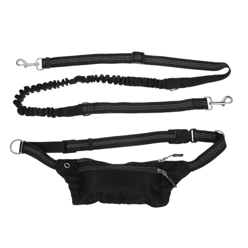 HOLIDYOYO Freisprech Hundeleine Mit Taillenpackung Verstellbare Bungee Hundeleine Für Jogging Und Training Zufälliger Reißverschluss Bequeme Leine Mit Ausreichendem von HOLIDYOYO
