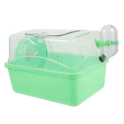 HOLIDYOYO Großer Hamsterkäfig mit Dach Abnehmbar Trinkflasche und Laufrad Vielseitig Nutzbar für Zwerghamster Ratten und Kleine Kleintiere Komfortabler Rückzugsort und Spielbereich von HOLIDYOYO