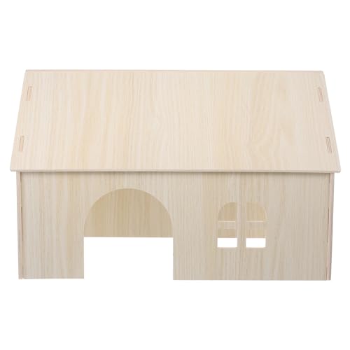 HOLIDYOYO Großes Holzhaus Für Kleintiere Eichhörnchenhaus Hamsterversteck Und Kaninchenhaus Aus Robustem Holz Für Ausruhen Perfektes von HOLIDYOYO