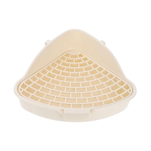 HOLIDYOYO Guinea Pig Toilet mit Filterbasis Einstreu Freundliche Litter Box für Kaninchen und Meerschweinchen Installieren Langlebig und Kratzfest für Käfige und Reduzierten Geruch Oat von HOLIDYOYO