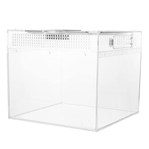 HOLIDYOYO Habitat Box für Reptilien und Insekten Praktische Fütterungsbox mit Magnetverschluss für Spinnen Eidechsen Frösche und Kleine Schildkröten Hochtransparent und Langlebig für HOLIDYOYO Habitat Box für Reptilien und Insekten Praktische Fütterungsbox mit Magnetverschluss für Spinnen Eidechsen Frösche und Kleine Schildkröten Hochtransparent und Langlebig für von HOLIDYOYO