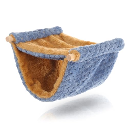 HOLIDYOYO Hängende Hamster Hängematte Für Kleine Haustiere Bequemes Und Sicheres Schlafbett Winter Zubehör Für Meerschweinchen Chinchillas Und Ratten Atmungsaktiv HOLIDYOYO Hängende Hamster Hängematte Für Kleine Haustiere Bequemes Und Sicheres Schlafbett Winter Zubehör Für Meerschweinchen Chinchillas Und Ratten Atmungsaktiv von HOLIDYOYO