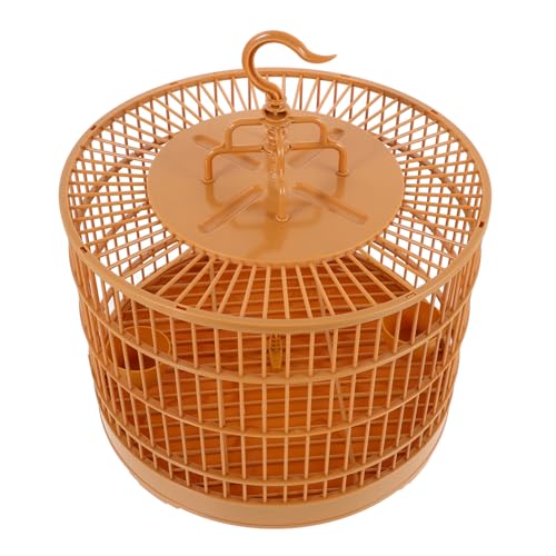HOLIDYOYO Hängender Runder Vogelkäfig aus Vintage Hohl für Wellensittiche und Kleine Vögel Stabiles Design mit Bruchsicherer Struktur Dekorativ und Geräumig für Vielseitige Kleintiere von HOLIDYOYO