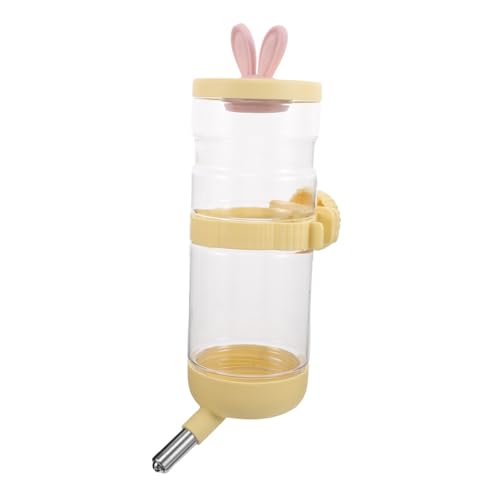 HOLIDYOYO Hängender Trinkbrunnen hundetrinkflasche Trinkflasche für Hundebox Haustierwasserspender Wasserflaschen-Fütterer für Hunde Hundetränke Hundefutter für große Hunde Plastik von HOLIDYOYO