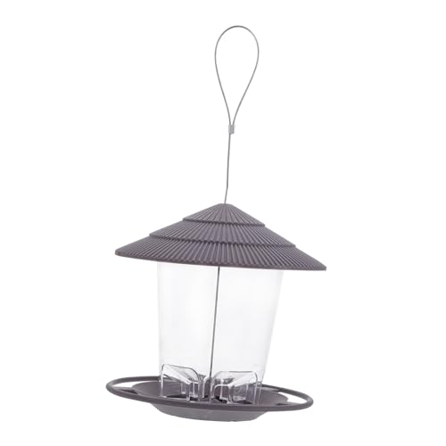 HOLIDYOYO Hängender Vogelfutterspender Für Draußen Garten Vogelfutterspender Mit Wasserdichtem Dach Automatisches Design Transparente Paneele Für Futterkontrolle HOLIDYOYO Hängender Vogelfutterspender Für Draußen Garten Vogelfutterspender Mit Wasserdichtem Dach Automatisches Design Transparente Paneele Für Futterkontrolle von HOLIDYOYO