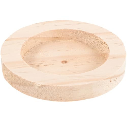 HOLIDYOYO Hamster Futter Schüssel Aus Holz Design Futterschale Für Hamster Chinchillas Und Kleine Haustiere Zu Reinigen Langlebiges Material Kompakte von HOLIDYOYO