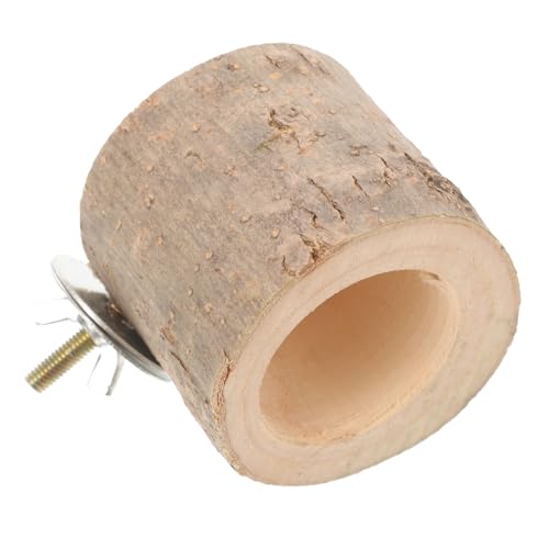 HOLIDYOYO Hamster Futter Wasserschale aus Holz Hängend Langlebig und Einfach zu Reinigen Geeignet für Hamster Chinchilla und Kleine Haustiere Praktische Futterschale für Kleintierkäfige von HOLIDYOYO