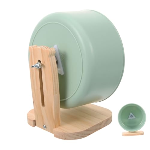 HOLIDYOYO Hamster Laufrad Geräuschlos für Kleintiere Wie Igel Chinchilla Meerschweinchen Stabiler Holzsockel Langlebiges Käfig Zubehör HOLIDYOYO Hamster Laufrad Geräuschlos für Kleintiere Wie Igel Chinchilla Meerschweinchen Stabiler Holzsockel Langlebiges Käfig Zubehör von HOLIDYOYO