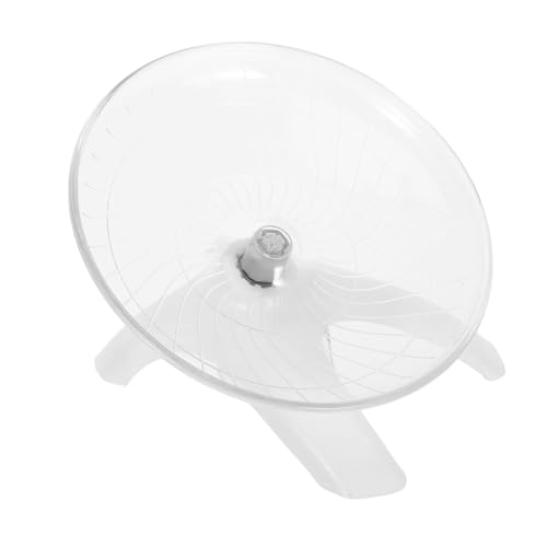 HOLIDYOYO Hamster Laufrad Saucer Spinner für Zwerghamster Kleintiere Stabiles Laufrad mit Sicherer Befestigung Geräuscharm für Hamster Rennmäuse und Igel von HOLIDYOYO