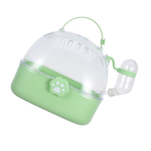 HOLIDYOYO Hamster Reisetransportbox Tiertransportbox mit Wasserflasche Sicherer Kleintierkäfig für Hamster und Rennmäuse und Kompakt für Reisen und Outdoor von HOLIDYOYO
