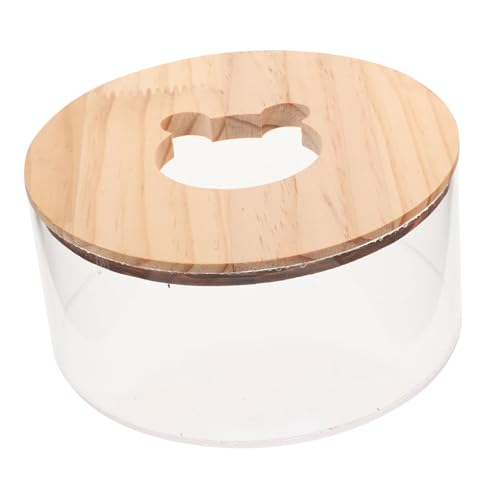 HOLIDYOYO Hamster Sandbad Box Für Kleine Haustiere Transparente Badewanne Mit Deckel Für Hamster Chinchillas Und Andere Nager Langlebig Und Elegant Perfektes Zubehör von HOLIDYOYO