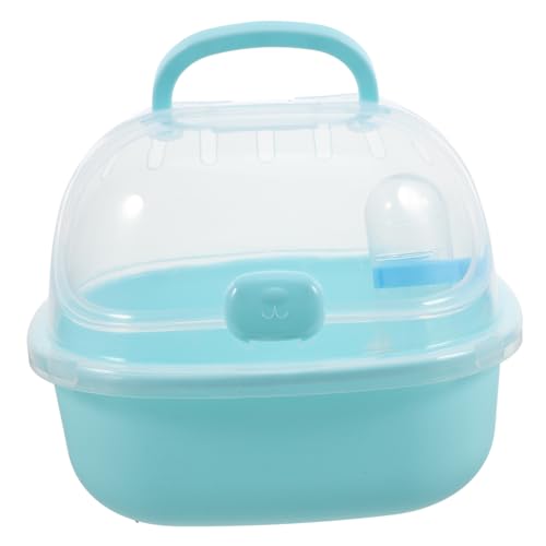 HOLIDYOYO Hamster Transportbox für Kleintiere Tragbare Hamstertrage mit Wasserflasche Strapazierfähigem für Ausflüge Reisen Wandern und Transparente Tragetasche Himmelblau HOLIDYOYO Hamster Transportbox für Kleintiere Tragbare Hamstertrage mit Wasserflasche Strapazierfähigem für Ausflüge Reisen Wandern und Transparente Tragetasche Himmelblau von HOLIDYOYO