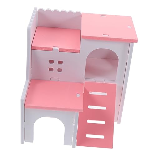 HOLIDYOYO Hamster Villa Kletterspielzeug Für Kleintiere Mediterranes Hamsterhaus Mit Versteck Und Spielmöglichkeiten Zur Aktivität Für Hamster von HOLIDYOYO