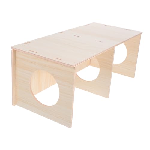 HOLIDYOYO Hamster-verstecke Im Hauslabyrinth: Mehrkammer-hütte Aus Unfertigem Holz – Abnehmbarer Igeltunnel, DIY-versammlungsraum, Erkundungsspielzeug Zum Bemalen, Lebensraum Für Mäuse Und HOLIDYOYO Hamster-verstecke Im Hauslabyrinth: Mehrkammer-hütte Aus Unfertigem Holz – Abnehmbarer Igeltunnel, DIY-versammlungsraum, Erkundungsspielzeug Zum Bemalen, Lebensraum Für Mäuse Und von HOLIDYOYO