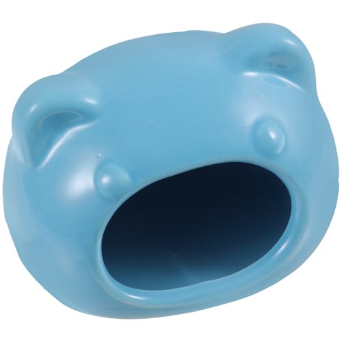 HOLIDYOYO Hamsterbett Aus Keramik Für Kleine Haustiere Blaues Chinchilla Zu Reinigen Geruchsneutral Für Zwerghamster Und Andere Nager Sicheres Und Komfortables Nest von HOLIDYOYO