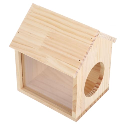 HOLIDYOYO Hamsterhaus aus Holz Multifunktionale Futter und Trinkplattform Abnehmbar und Tragbar für Hamster und Kleintiere Langlebiges Versteck für Sicheres und Ausruhen HOLIDYOYO Hamsterhaus aus Holz Multifunktionale Futter und Trinkplattform Abnehmbar und Tragbar für Hamster und Kleintiere Langlebiges Versteck für Sicheres und Ausruhen von HOLIDYOYO