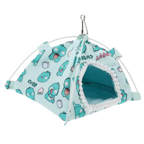 HOLIDYOYO Hamsterzeltnest Bettwäsche Haustiere Mini Party Frettchen hamsterbett tierzelt haustiersofa Hamster Schlafhaus Hamsterkäfig Warmes Hamsterversteck Hamsterhaus Segeltuch Light Green von HOLIDYOYO