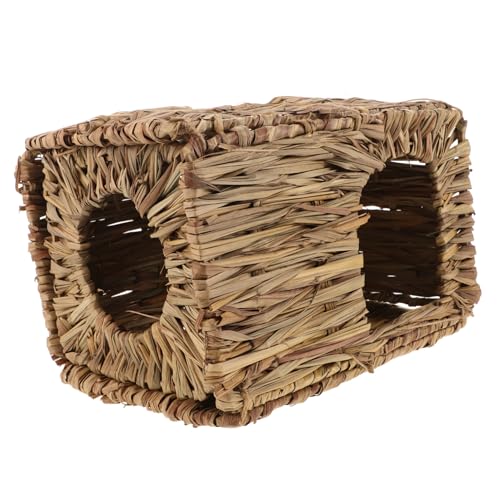 HOLIDYOYO Handgefertigtes Faltbares Kaninchenhaus aus Natürlichem Stroh Warmes Kühles Nest für Kaninchen Hamster und Kleine Haustiere Sicheres Langlebiges Versteck und Kauspielzeug HOLIDYOYO Handgefertigtes Faltbares Kaninchenhaus aus Natürlichem Stroh Warmes Kühles Nest für Kaninchen Hamster und Kleine Haustiere Sicheres Langlebiges Versteck und Kauspielzeug von HOLIDYOYO