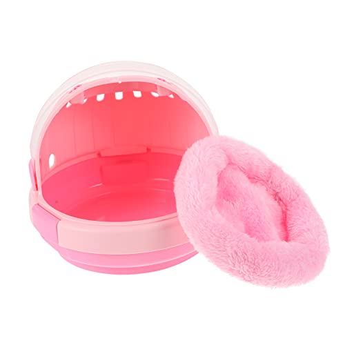 HOLIDYOYO Handtragbarer Papageienkäfig mit Weichem Nest und Kissen Atmungsaktiv Sicherer Kleintier Schlafplatz für Außeneinsatz für Babyvögel und Kleine Haustiere Unterwegs von HOLIDYOYO