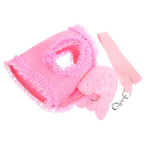 HOLIDYOYO Haustier Brustgurt Mit Design Für Katzen Und Verstellbares Geschirr Aus Langlebigem Material Rosa Für Outdoor Aktivitäten Und Sicheres Training von HOLIDYOYO