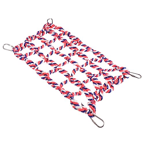 HOLIDYOYO Haustier Kletternetz für Papageien und Nager Farbenfrohes aus Sicherem Material Hängendes Kauspielzeug für Hamster Meerschweinchen und Andere Kleine Fördert HOLIDYOYO Haustier Kletternetz für Papageien und Nager Farbenfrohes aus Sicherem Material Hängendes Kauspielzeug für Hamster Meerschweinchen und Andere Kleine Fördert von HOLIDYOYO