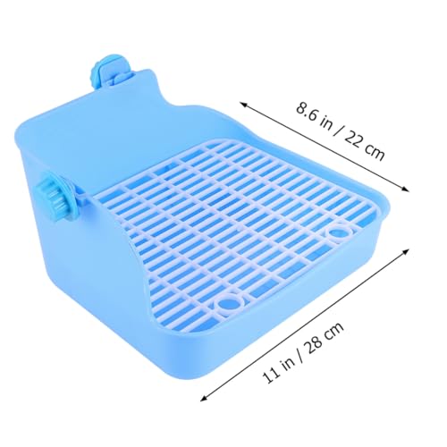 HOLIDYOYO Haustier Toilette aus Langlebigem mit Wanddesign für Kaninchen Frettchen Hamster Kleine Tiere Erleichtert Training und Sauberkeit im Innenbereich für Zuhause und Zufällige Farbe HOLIDYOYO Haustier Toilette aus Langlebigem mit Wanddesign für Kaninchen Frettchen Hamster Kleine Tiere Erleichtert Training und Sauberkeit im Innenbereich für Zuhause und Zufällige Farbe von HOLIDYOYO