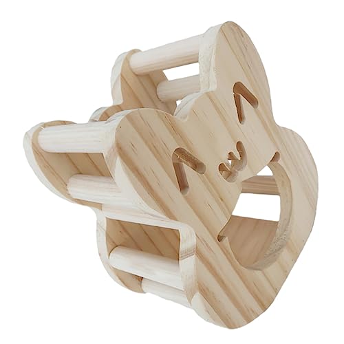 HOLIDYOYO Hölzerner Heu Rack Für Kleintiere Praktischer Futterspender Für Meerschweinchen Und Hamster Aus Hochwertigem Holz Sicher Installieren von HOLIDYOYO
