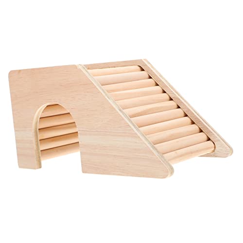 HOLIDYOYO Hölzernes Hamsterhaus Mit Kletterleiter Kreatives Versteck Für Kleine Haustiere Und Schlafen Sicheres Und Langlebiges Design Für Hamster Und Andere Kleintiere von HOLIDYOYO