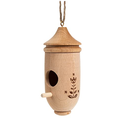 HOLIDYOYO Holz Vogelhaus Dekoration für Garten Hochzeit Langlebig Sicher für Kreative Bastelprojekte Garten Hochzeitsdekoration von HOLIDYOYO