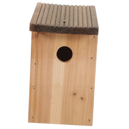 HOLIDYOYO Holz Vogelhaus für Außenbereich Rustikales Nistkästchen für Vögel für Garten Balkon und Sicher und Langlebig Einfache HOLIDYOYO Holz Vogelhaus für Außenbereich Rustikales Nistkästchen für Vögel für Garten Balkon und Sicher und Langlebig Einfache von HOLIDYOYO