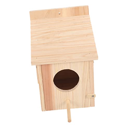 HOLIDYOYO Holz Vogelhaus für Gartendekoration Hängendes Nistkästen für Natürliches Material Kreatives Design Schutz Aufzucht von Wildvögeln HOLIDYOYO Holz Vogelhaus für Gartendekoration Hängendes Nistkästen für Natürliches Material Kreatives Design Schutz Aufzucht von Wildvögeln von HOLIDYOYO